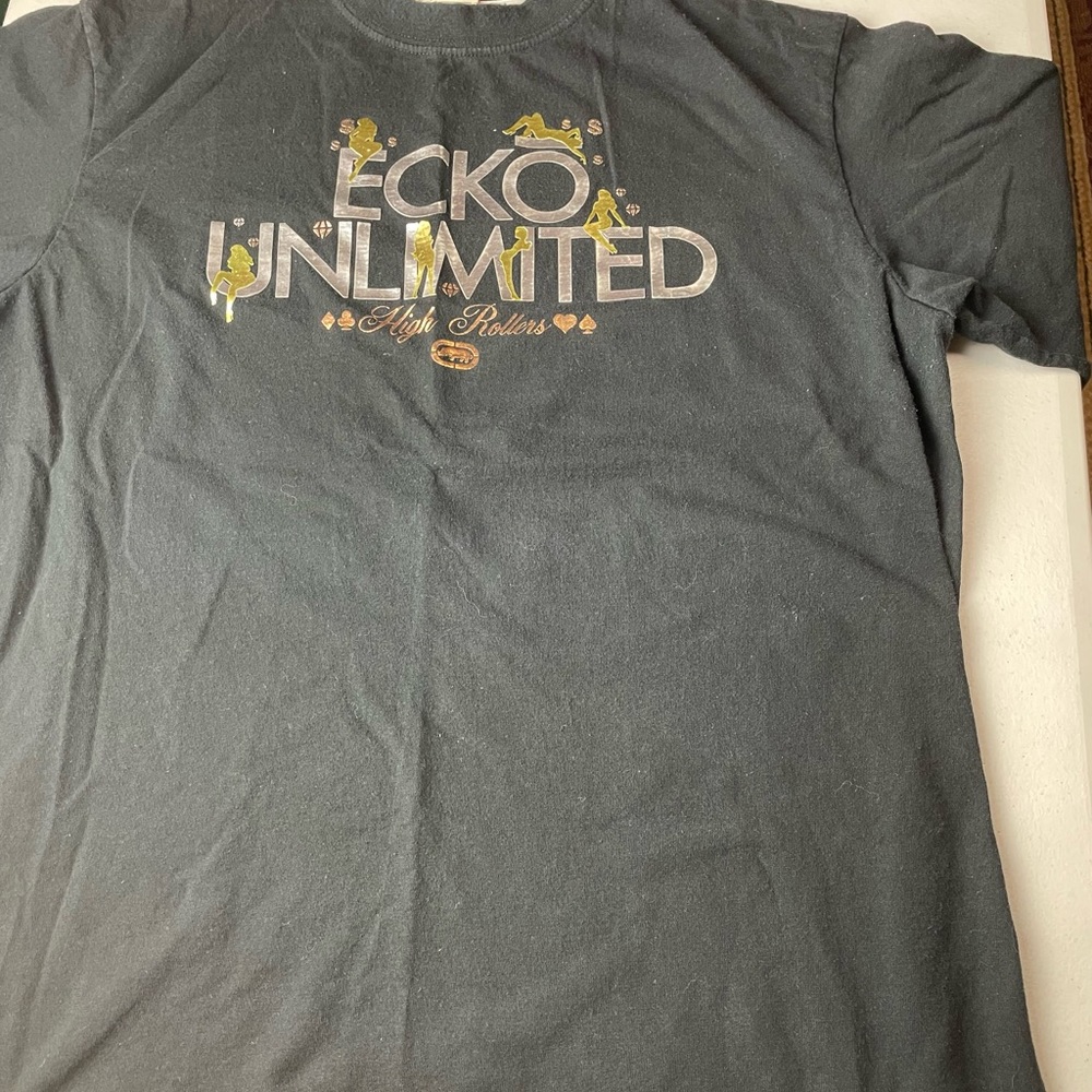 Ecko Unlimited High Roller T-Shirt Size M Black